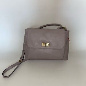 Merona detachable crossbody strap bag in color zinc with tags.
